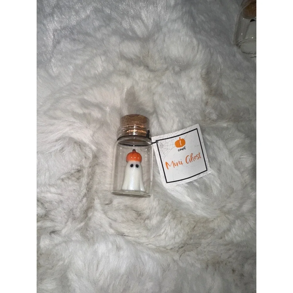 Target Halloween Mini Ghosts in Jars with Gothic Display Shelf